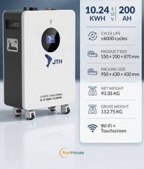 Аккумулятор LiFePO4 JTH-5200L 10.24 кВт&middot;ч (51.2V 200Ah) Wi-Fi Touch Screen